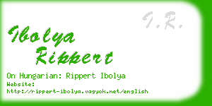 ibolya rippert business card